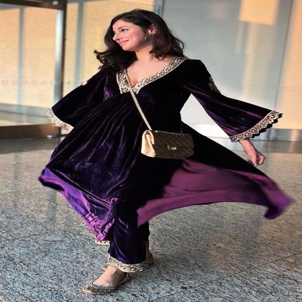 VELVET TOP WITH PLAZZO 