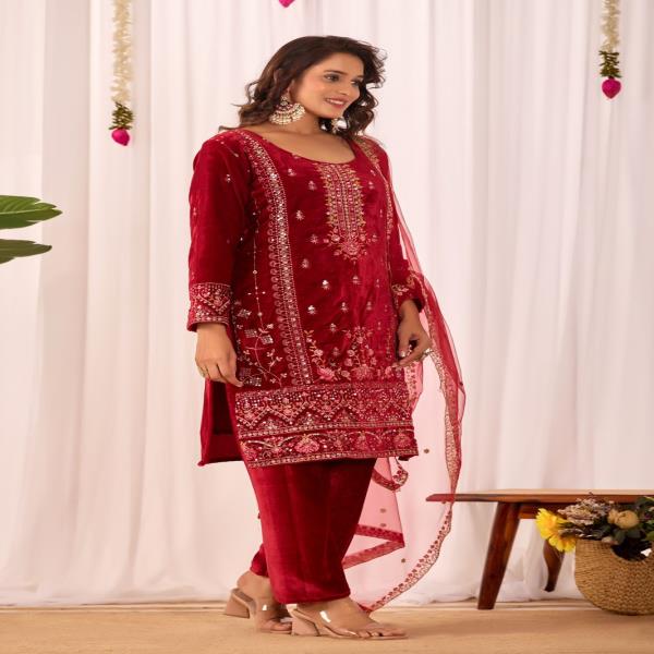 SUIT PANT WITH DUPATTA SET