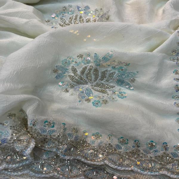 Dual tone space silk saree