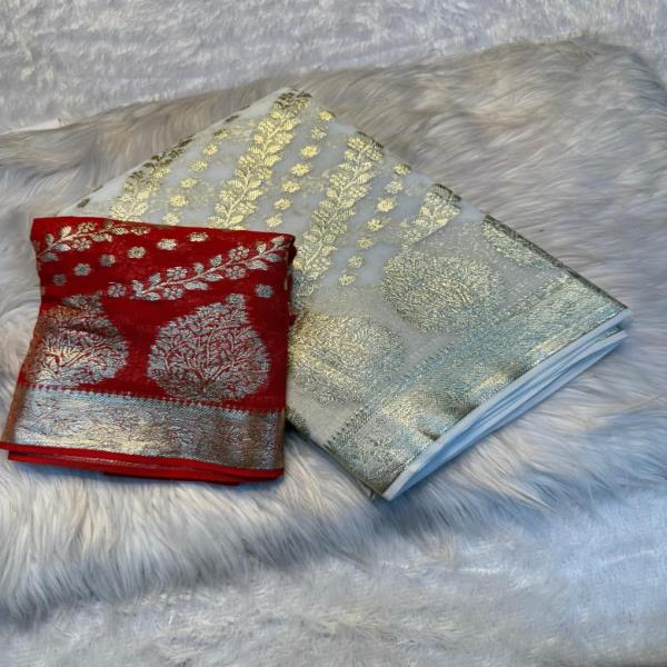 Pure Viscose Georgette Saree