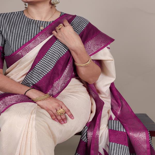 Soft cotton feel Saree