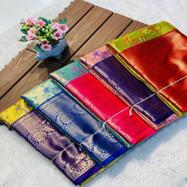 Bridal kanjivaram silk saree